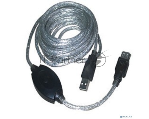 Кабель-адаптер VCOM VUS7049-25M USB2.0-repeater, удлинительный активный <Am-->Af> 25м