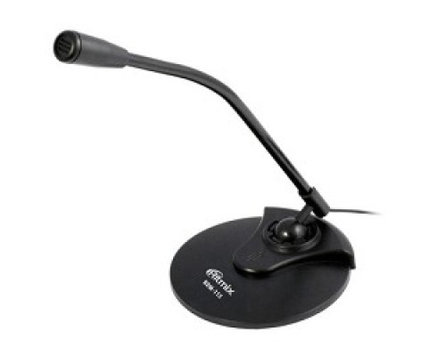 [Наушники, микрофоны RITMIX] RITMIX RDM-115  {Част хар-ка:30-16000 Гц,Сопр:? 2,2 кОм,Чув-ть:-58 дБ +/-3 дБ,Напр-е:4.5 В,Отн-е сигнал/шум:60 дБ,Разъем:3.5 мм,Кабель: 1.5 м ± 0.2м}