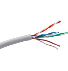 Exegate EX261518RUS Кабель UTP 4 пары кат.5e Exegate Special CCA, 26AWG, бухта 305м, серый, PVC
