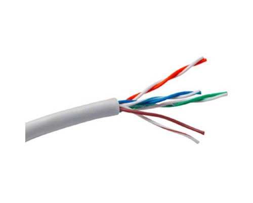 [Кабель] Exegate EX261518RUS Кабель UTP 4 пары кат.5e Exegate Special CCA, 26AWG, бухта 305м, серый, PVC
