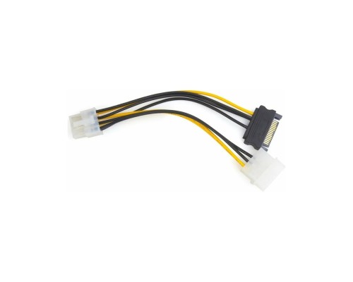 [кабели] Cablexpert Разветвитель питания Molex+SATA->PCI-Express 8pin, для подключения в/к PCI-Е (8pin) к б/п ATX (CC-PSU-82)