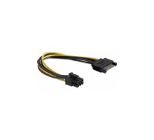 Cablexpert Разветвитель питания SATA->PCI-Express 6pin, для подключения в/к PCI-Е (6pin) к б/п ATX (CC-PSU-SATA)