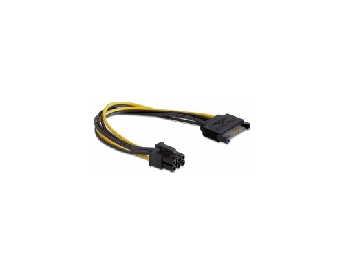 [кабели] Cablexpert Разветвитель питания SATA->PCI-Express 6pin, для подключения в/к PCI-Е (6pin) к б/п ATX (CC-PSU-SATA)