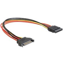 Cablexpert Удлинитель кабеля питания SATA 15pin(M)/15pin(F), 30см (CC-SATAMF-01)
