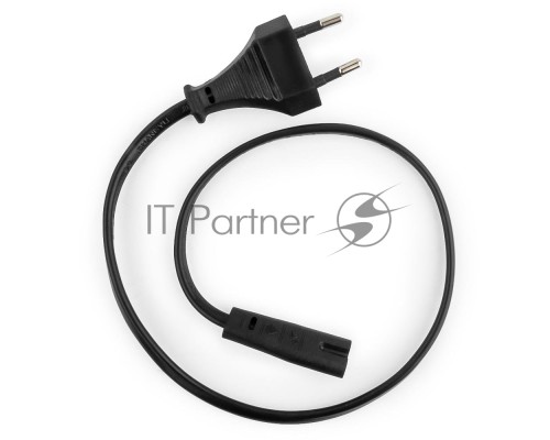 Кабель питания для ноутбуков, аудио/видео техники Gembird PC-184-VDE-0.5М, 0,5м, VDE, 2-pin, черный, пакет      