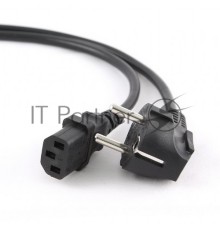 Кабель Cord Power Gembird/Cablexpert PC-186-15 4.5м, Schuko- C13, 4А, черный, с зазем.
