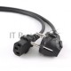 Кабель Cord Power Gembird/Cablexpert PC-186-15 4.5м, Schuko- C13, 4А, черный, с зазем.