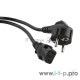 Кабель питания компьютера Hyperline PWC-IEC13-SHM-0.5-BK (Shucko+C13) (3x0.75), 0.5м