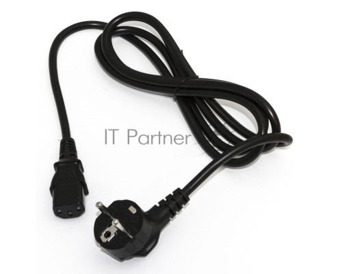 Кабель питания компьютера Hyperline PWC-IEC13-SHM-3.0-BK (Shucko+C13) (3x1.0), 3 м