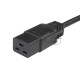Кабель питания Hyperline PWC-IEC19-SHM-5.0-BK (Shucko+C19) (3x1.5), 5м