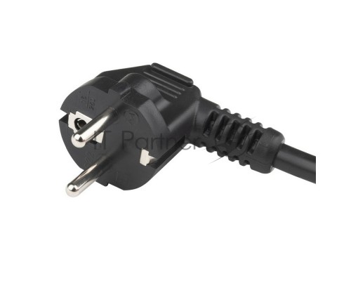 Кабель питания Hyperline PWC-IEC19-SHM-5.0-BK (Shucko+C19) (3x1.5), 5м