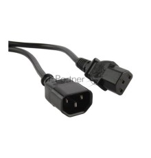 Кабель питания монитор-компьютер Hyperline PWC-IEC13-IEC14-5.0-BK IEC 320 C13 - IEC 320 C14 (3x0.75) 5м