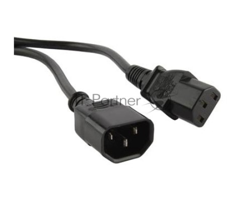 Кабель питания монитор-компьютер Hyperline PWC-IEC13-IEC14-5.0-BK IEC 320 C13 - IEC 320 C14 (3x0.75) 5м