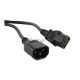 Кабель питания монитор-компьютер Hyperline PWC-IEC13-IEC14-5.0-BK IEC 320 C13 - IEC 320 C14 (3x0.75) 5м