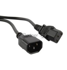 Кабель питания Hyperline монитор-компьютер IEC 320 C13 - IEC 320 C14 (3x0.75), 3 м