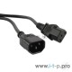 Кабель питания Hyperline монитор-компьютер IEC 320 C13 - IEC 320 C14 (3x0.75), 3 м