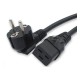 Кабель питания Hyperline PWC-IEC19-SHM-1.8-BK (Shucko+C19) (3x1.5), 1.8м