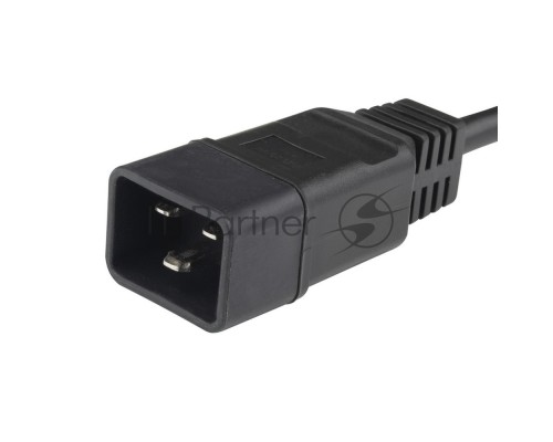 Кабель Hyperline PWC-IEC19-IEC20-5.0-BK Кабель питания IEC 320 C19 - IEC 320 C20 (3x1.5), 5 м