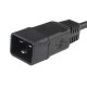 Кабель Hyperline PWC-IEC19-IEC20-5.0-BK Кабель питания IEC 320 C19 - IEC 320 C20 (3x1.5), 5 м