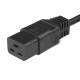 Кабель Hyperline PWC-IEC19-IEC20-5.0-BK Кабель питания IEC 320 C19 - IEC 320 C20 (3x1.5), 5 м