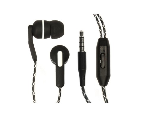 [Наушники] Гарнитура ES-F15 BLACK Dialog с кнопкой ответа для мобильных устройств, черная