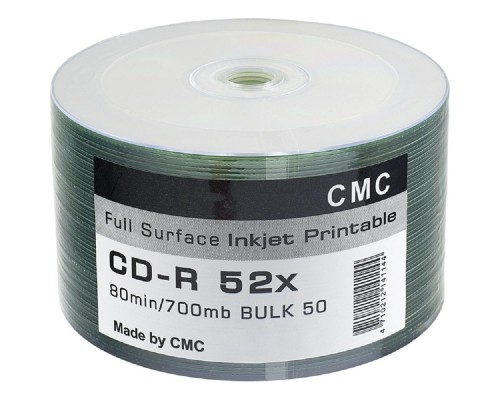 [Диск] Диски CMC CD-R 80 52x Bulk/50 Full Ink Print (141144)