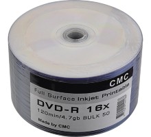 Диски CMC DVD-R 4,7 GB 16x Bulk/50 Full Ink Print (141168)