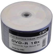 Диски CMC DVD-R 4,7 GB 16x Bulk/50 Full Ink Print (141168)