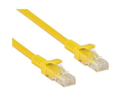 [Коммутационный шнур] Exegate EX258664RUS Патч-корд UTP-RJ45-RJ45-5e-0,3M-YL, UTP, cat.5e, 0.3м, желтый