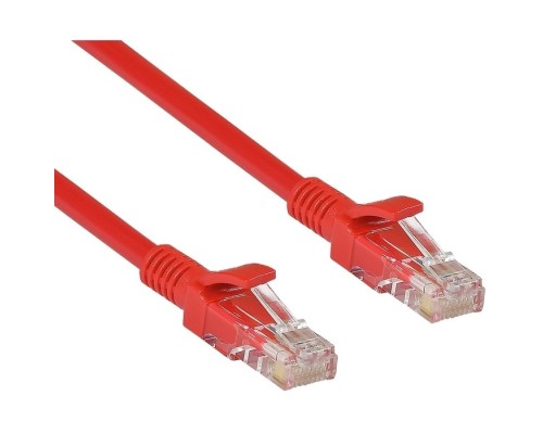 [Коммутационный шнур] Exegate EX258679RUS Патч-корд UTP-RJ45-RJ45-5e-3M-RD, UTP, cat.5e, 3м, красный