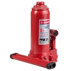 ЗУБР Профессионал Домкрат гидравлический бутылочный T50, 8т, 228-459мм,[43060-8_z01]