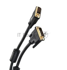 Кабель DVI 1.8м VCOM DVI-DVI Dual Link 25M-25M, 2 фильтра, VDV6300-1.8M
