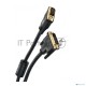 Кабель DVI 1.8м VCOM DVI-DVI Dual Link 25M-25M, 2 фильтра, VDV6300-1.8M