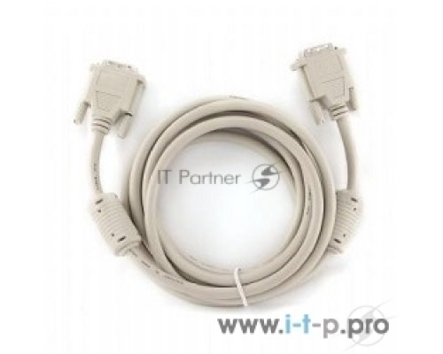 Кабель DVI-D single link Gembird, 3м, 19M/19M экран, феррит.кольца, пакет CC-DVI-10