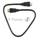 Кабель HDMI Cablexpert CC-HDMI4-0.5M, 19M/19M, v2.0, медь, позол.разъемы, экран, 0.5м, черный, пак