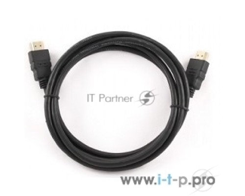 Кабель HDMI Cablexpert CC-HDMI4-0.5M, 19M/19M, v2.0, медь, позол.разъемы, экран, 0.5м, черный, пак