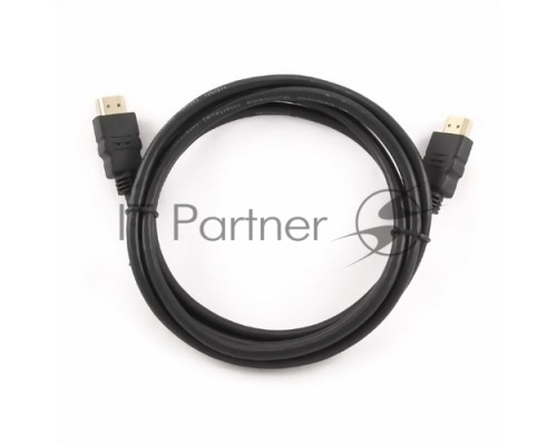 Кабель HDMI Cablexpert CC-HDMI4-0.5M, 19M/19M, v2.0, медь, позол.разъемы, экран, 0.5м, черный, пак