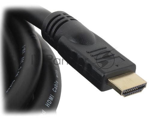 Кабель HDMI Cablexpert CC-HDMI4-20M, 19M/19M, v2.0, медь, позол.разъемы, экран, 20м, черный, пакет