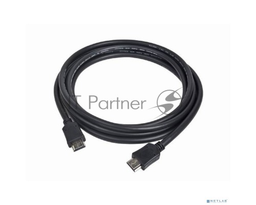 Кабель HDMI Cablexpert CC-HDMI4-20M, 19M/19M, v2.0, медь, позол.разъемы, экран, 20м, черный, пакет