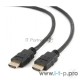 Кабель HDMI Cablexpert CC-HDMI4-1M, 19M/19M, v2.0, медь, позол.разъемы, экран, 1м, черный, пакет