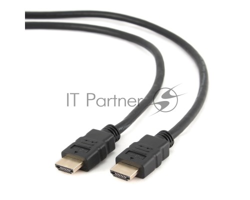 Кабель HDMI Cablexpert CC-HDMI4-1M, 19M/19M, v2.0, медь, позол.разъемы, экран, 1м, черный, пакет Кабель HDMI Cablexpert CC-HDMI4-1M, 19M/19M, v2.0, медь, позол.разъемы, экран, 1м, черный, пакет