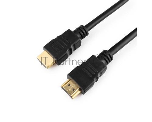 Кабель HDMI Cablexpert CC-HDMI4-1M, 19M/19M, v2.0, медь, позол.разъемы, экран, 1м, черный, пакет Кабель HDMI Cablexpert CC-HDMI4-1M, 19M/19M, v2.0, медь, позол.разъемы, экран, 1м, черный, пакет