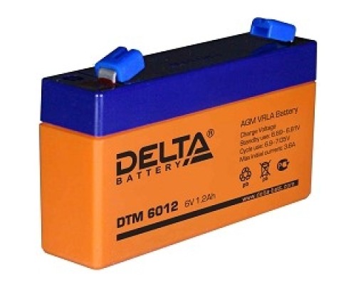 [батареи] Delta DTM 6012 (1.2 Ач, 6В) свинцово- кислотный аккумулятор  