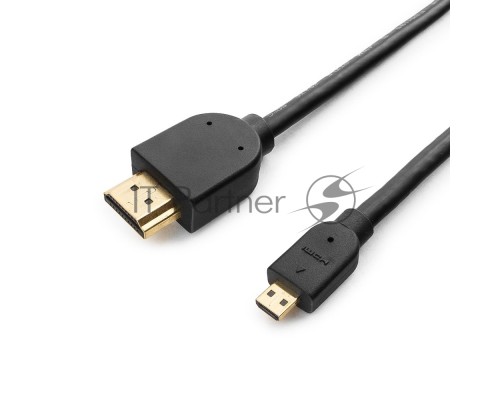 Кабель HDMI-microHDMI Cablexpert CC-HDMID-6, 19M/19M, v2.0, медь, позол.разъемы, экран, 1.8м, черный, пакет Кабель HDMI-microHDMI Cablexpert CC-HDMID-6, 19M/19M, v2.0, медь, позол.разъемы, экран, 1.8м, черный, пакет