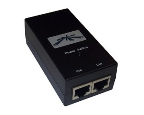 [Сетевое оборудование] UBIQUITI POE-24-24W Блок питания с PoE, 220 VAC -> 24 VDC, 1А