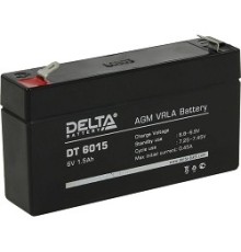 Delta DT 6015 (1,5 А\ч, 6В) свинцово- кислотный аккумулятор  