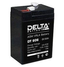 Delta DT 606 (6 А\ч, 6В) свинцово- кислотный аккумулятор  