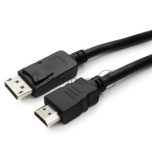 Кабель DisplayPort-HDMI Gembird/Cablexpert  3м, 20M/19M, черный, экран, пакет(CC-DP-HDMI-3M)