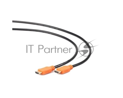 Кабель HDMI Cablexpert CC-HDMI4L-6, 19M/19M, v2.0, серия Light, позол.разъемы, экран, 1.8м, черный, пакет