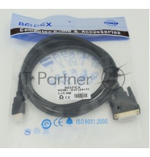 Кабель HDMI/DVI-D 3м SIEMAX 19M - DVI Dual Link, черный